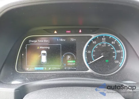 2020 Nissan Leaf Sv 40 Kwh z USA, uszkodzony, nr VIN 1N4AZ1CP0LC302695